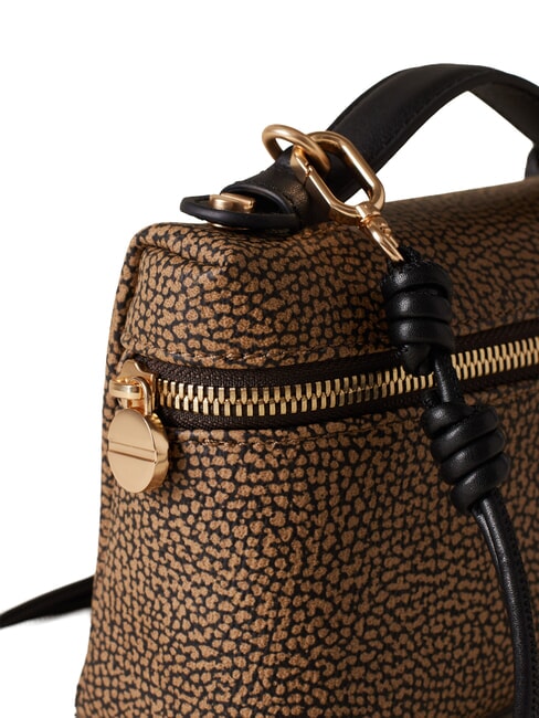 GEMINI Mini-Tasche, in der Hand getragen, mit Schultergurt natur op / schwarz - Damentaschen