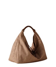 BORBONESE PLIE Mittelgro&szlig;e Hobo-Tasche beiger Meer - Damentaschen - 3