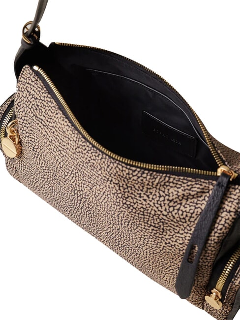 POCHE Umh&auml;ngetasche OP / NATUR / SCHWARZ - Damentaschen