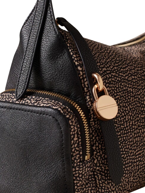 POCHE Umh&auml;ngetasche OP / NATUR / SCHWARZ - Damentaschen