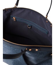 BORBONESE FRAME Gep&auml;cktasche mit Schultergurt blauer Lapislazuli - Damentaschen - 4