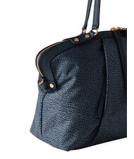 BORBONESE FRAME Gep&auml;cktasche mit Schultergurt blauer Lapislazuli - Damentaschen - 5