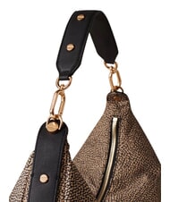 BORBONESE FRAME Umh&auml;ngetasche OP / NATUR / SCHWARZ - Damentaschen - 5