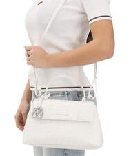 ARMANI EXCHANGE A|X ALL OVER Handtasche mit Schulterriemen cremefarben - Damentaschen - 2