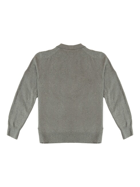 TH  mittelgrau meliert - Herren-Polo-Shirts/Herren-Polo-Shirt/Herrenpoloshirt/Herrenpoloshirts