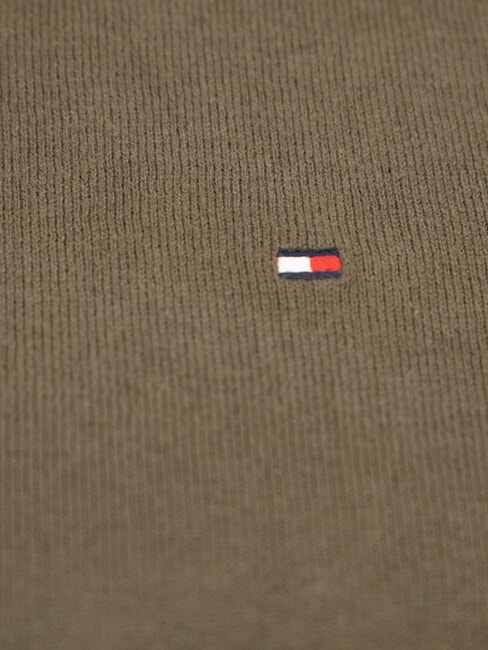 PIMA Pullover mit Rundhalsausschnitt aus Kaschmirmischung Armeegr&uuml;n - Herrenpullover