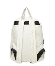 BLAUER PADDED NYLON Rucksack mit Strass-Logo Wei&szlig; - Damentaschen - 2