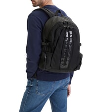 BLAUER SPLASH Freizeitrucksack mit mehreren F&auml;chern SCHWARZ - Rucks&auml;cke f&uuml;r Schule &amp; Freizeit - 6