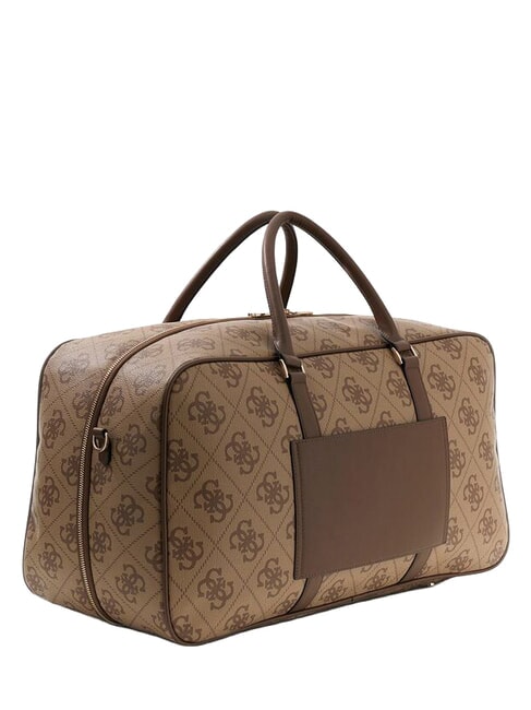 BERTA Reisetasche mit Schultergurt Latte-Logo / braun - Reisetaschen