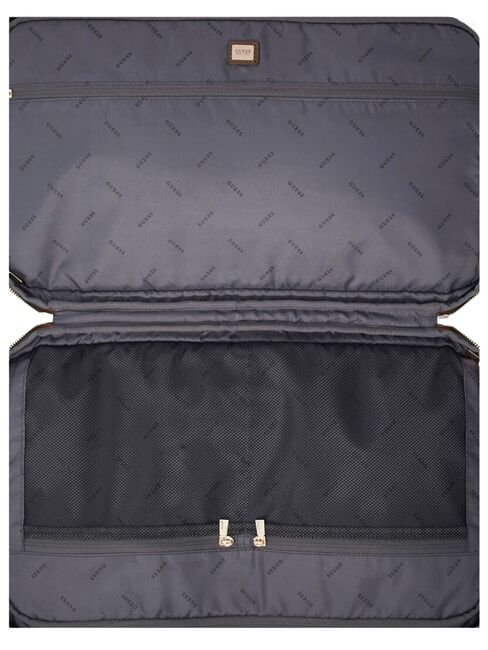 BERTA Reisetasche mit Schultergurt Latte-Logo / braun - Reisetaschen