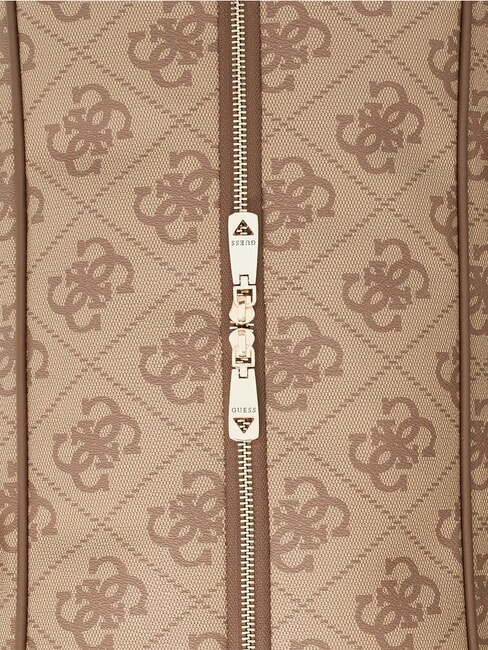 BERTA Reisetasche mit Schultergurt Latte-Logo / braun - Reisetaschen