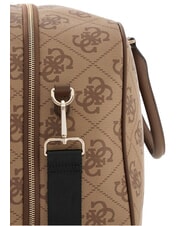 GUESS BERTA Reisetasche mit Schultergurt Latte-Logo / braun - Reisetaschen - 5
