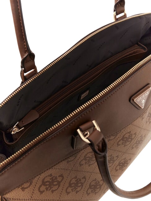 BERTA Handtasche Latte-Logo / braun - Damentaschen