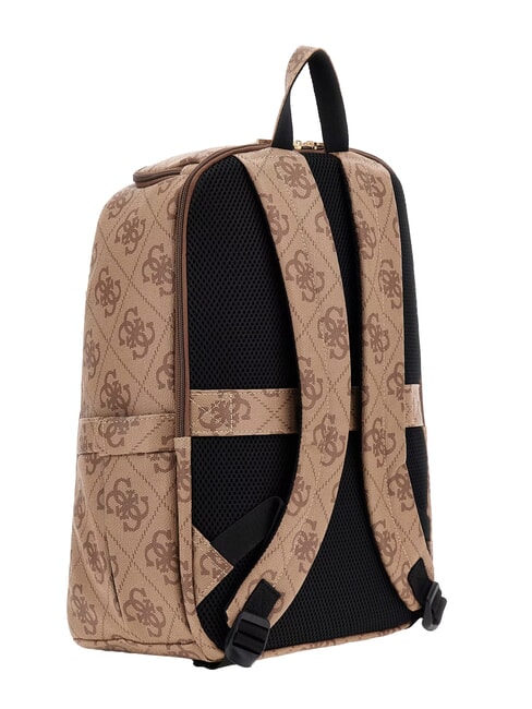 BERTA Rucksack mit mehreren F&auml;chern, unter dem Sitz 45 cm Latte-Logo / braun - Damentaschen