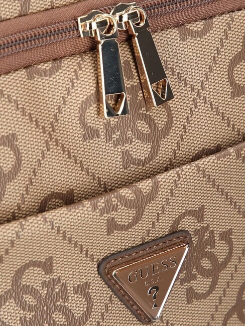 BERTA Rucksack mit mehreren F&auml;chern, unter dem Sitz 45 cm Latte-Logo / braun - Damentaschen