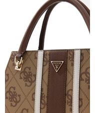 GUESS NOELLE 2 LUXURY Handtasche Latte-Logo / braun - Damentaschen - 6