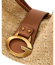 GUESS CAMDEN Umh&auml;ngetasche natur / cognac - Damentaschen - 4