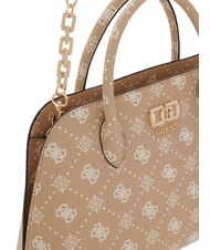 GUESS EMELIE LOGO2 Handtasche mit Schulterriemen Keks-Logo - Damentaschen - 5