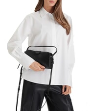 CALVIN KLEIN EMBOSSED LOGO BUSINE Handtasche mit Schulterriemen auf Schwarz - Damentaschen - 2