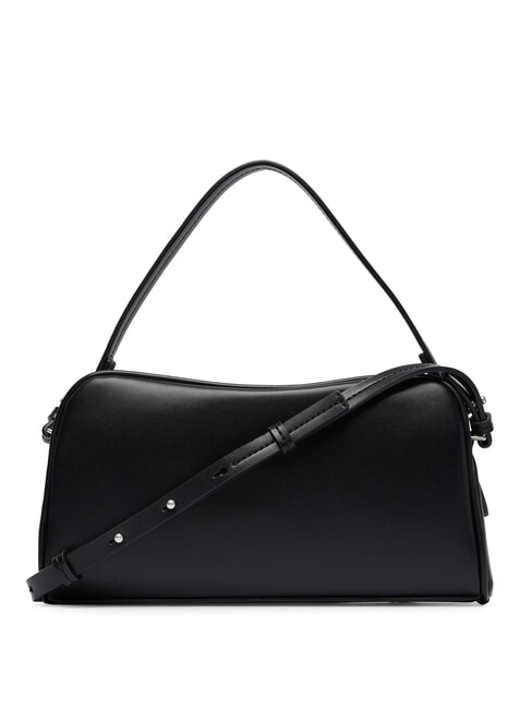 EMBOSSED LOGO BUSINE Handtasche mit Schulterriemen auf Schwarz - Damentaschen