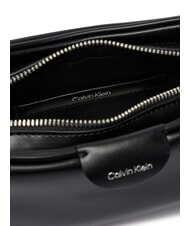 CALVIN KLEIN EMBOSSED LOGO BUSINE Handtasche mit Schulterriemen auf Schwarz - Damentaschen - 5