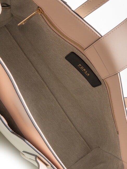 CAMPIONARIO - RIVA Schultertasche, Leder CREME - Damentaschen