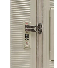 ECHOLAC ULTIMA Erweiterbarer Hartschalen-Trolley Beige - Handgep&auml;ck - 8