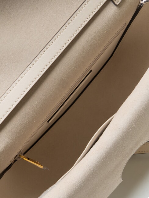 CAMPIONARIO - SFERA Schultertasche aus Leder Vanille - Damentaschen