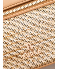 FURLA CAMPIONARIO - CAMELIA Mini-Handtasche mit Schulterriemen natur+brandy - Damentaschen - 3