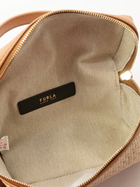 CAMPIONARIO - CAMELIA Mini-Handtasche mit Schulterriemen natur+brandy - Damentaschen