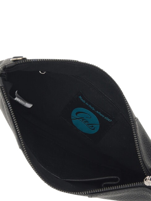 BEYONCE Mittelgro&szlig;e Lederclutch mit Schulterriemen Schwarz - Damentaschen