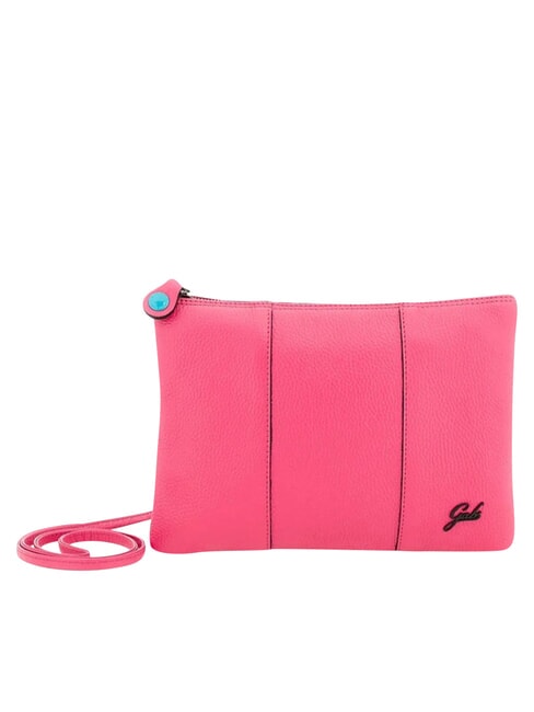 BEYONCE Mittelgro&szlig;e Lederclutch mit Schulterriemen Begonie - Damentaschen