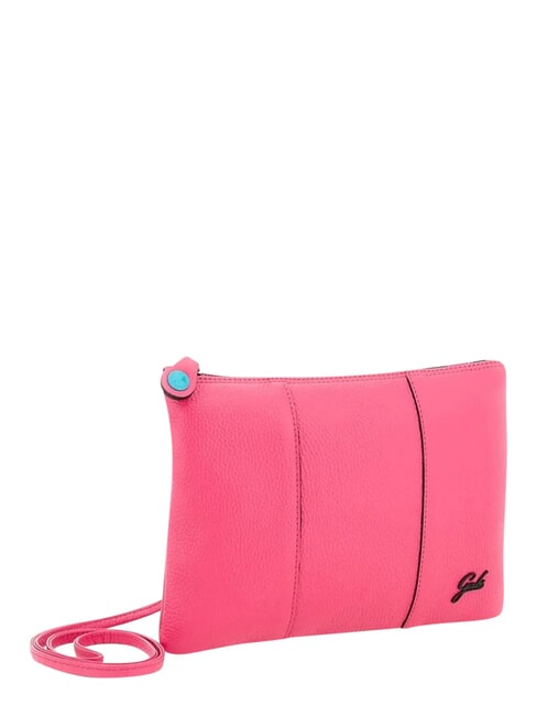 BEYONCE Mittelgro&szlig;e Lederclutch mit Schulterriemen Begonie - Damentaschen