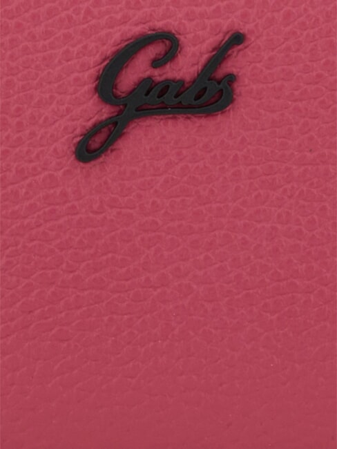 GMONEY17 Gro&szlig;e Ledergeldb&ouml;rse mit Rei&szlig;verschluss Begonie - Brieftaschen Damen