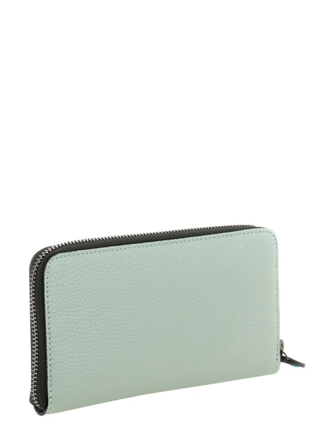 GMONEY17 Gro&szlig;e Ledergeldb&ouml;rse mit Rei&szlig;verschluss See - Brieftaschen Damen