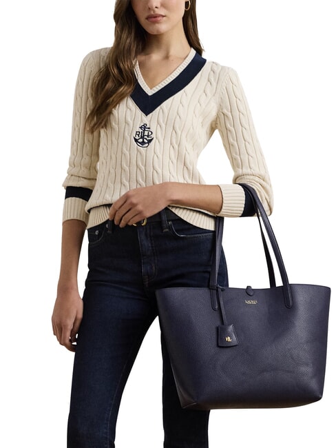 MERRIMACK MERRIMACK Wendbarer Schulter-Shopper marineblau/schmal gestreift - Damentaschen