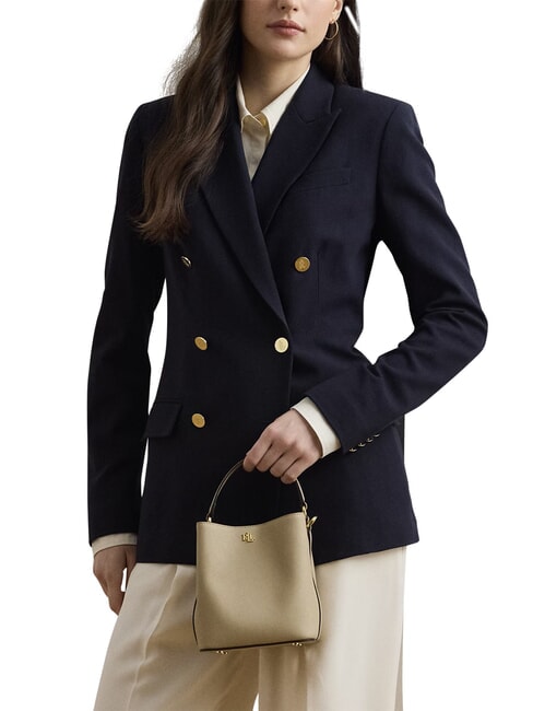 REESE Handtasche mit Schulterriemen aus Leder hell beige - Damentaschen