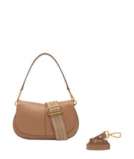 GIANNI CHIARINI HELENA ROUND Handtasche mit Schulterriemen aus Leder Ton - Damentaschen - 3