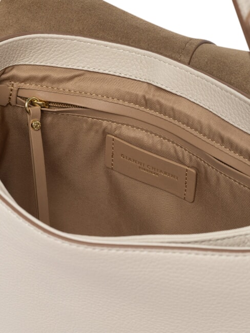 HELENA ROUND Kleine Umh&auml;ngetasche aus Leder MARMOR - Damentaschen