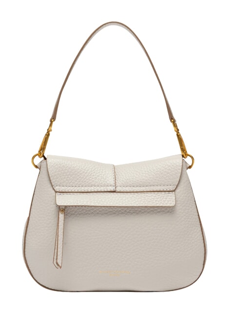 HELENA ROUND Schultertasche mit Schulterriemen aus Leder Sand - Damentaschen