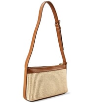LOVE MOSCHINO STRAW CHIC Mini-Schultertasche Natur/Leder - Damentaschen - 3