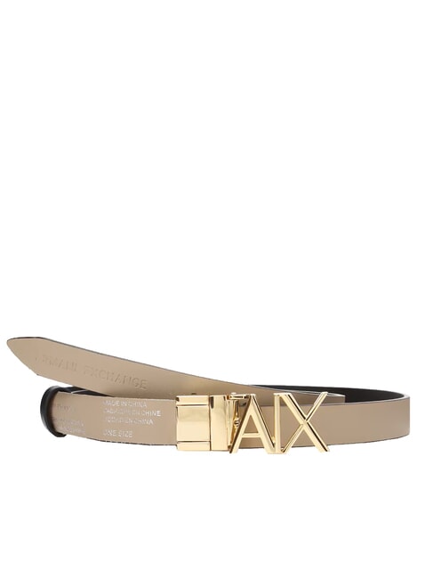 CINTURA Wendbarer Lederg&uuml;rtel schwarz / sand - G&uuml;rtel