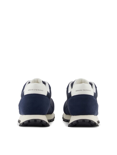 DROP MICROSUEDE Sneaker mit kontrastierendem Logo Marineblau + Cremewei&szlig; - Herrenschuhe