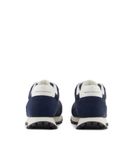 ARMANI EXCHANGE DROP MICROSUEDE Sneaker mit kontrastierendem Logo Marineblau + Cremewei&szlig; - Herrenschuhe - 5