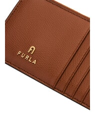 FURLA CAMELIA Flache Brieftasche aus Leder Cognac - Brieftaschen Damen - 4
