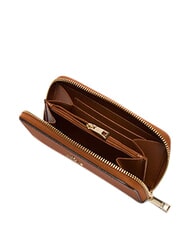 FURLA CAMELIA Rei&szlig;verschlussgeldb&ouml;rse aus Leder Cognac - Brieftaschen Damen - 3