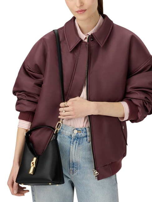 IRIDE Mini-Schultertasche aus Leder Schwarz - Damentaschen