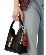 FURLA IRIDE Mini-Schultertasche aus Leder Schwarz - Damentaschen - 3