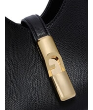 FURLA IRIDE Mini-Schultertasche aus Leder Schwarz - Damentaschen - 7