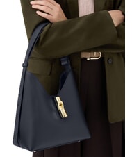 FURLA GOCCIA Schultertasche, Leder Tintenblau - Damentaschen - 3